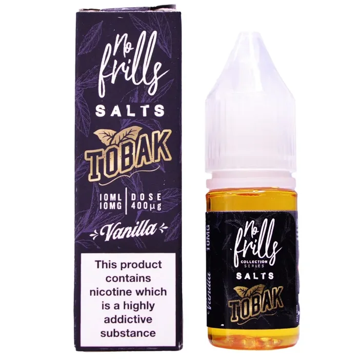 Vanilla Tobak 10ml Nic Salt By No Frills