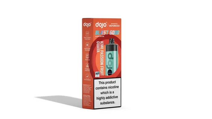Vaporesso DOJO Blast 6000 Pod Vape Kit 12ml – Kiwi Passionfruit Guava