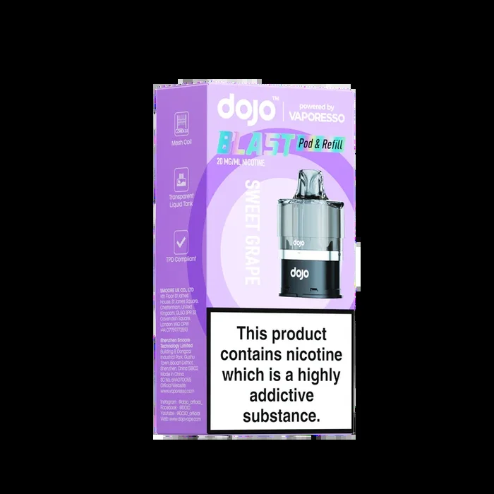 Vaporesso DOJO Blast 6000 Refillable Pod 12ml – Sweet Grape