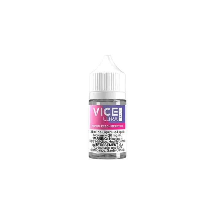 Vice Ultra Salts – Poppin’ Peach Berry Ice