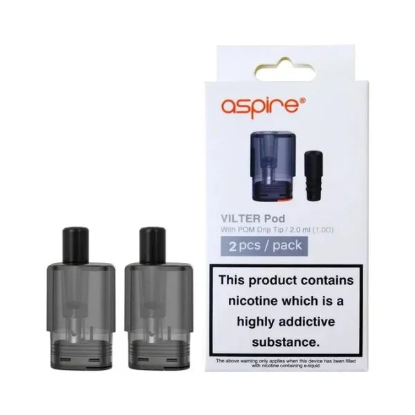Vilter Pod and Drip Tips – 2 Pack by Aspire.