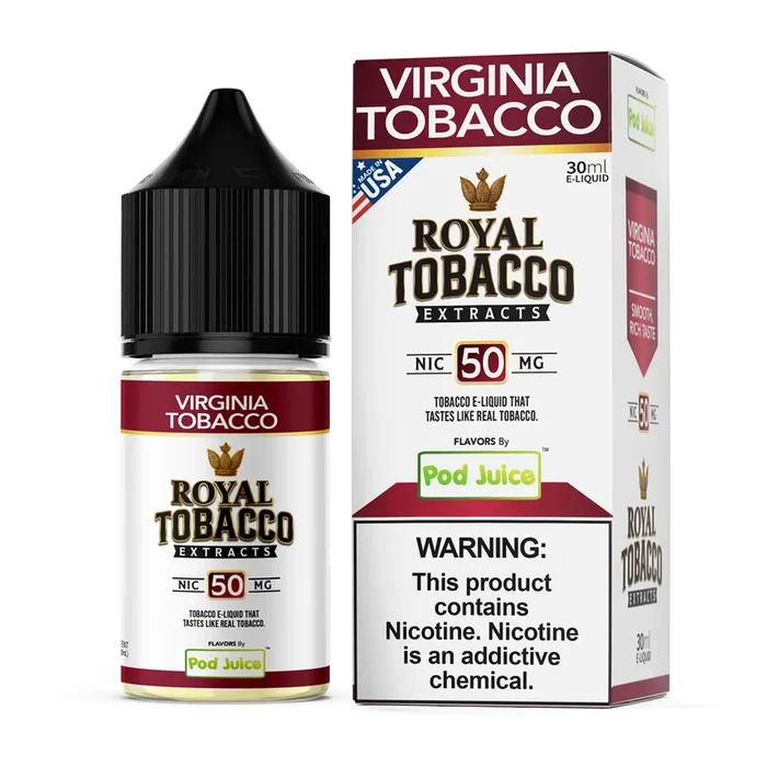 Virginia Tobacco Pod Juice x Royal Tobacco Extracts Salts 30mL