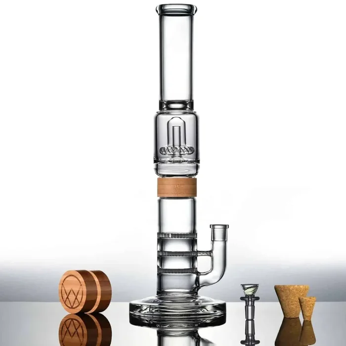 Vitae Glass Tri-UFO Bong 16″