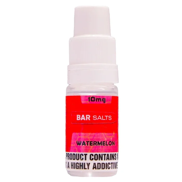 Watermelon 10ml Nic Salt E-liquid By Bar Salts