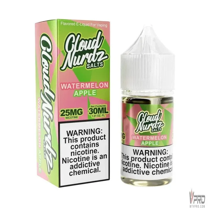 Watermelon Apple – Cloud Nurdz Salts 30mL