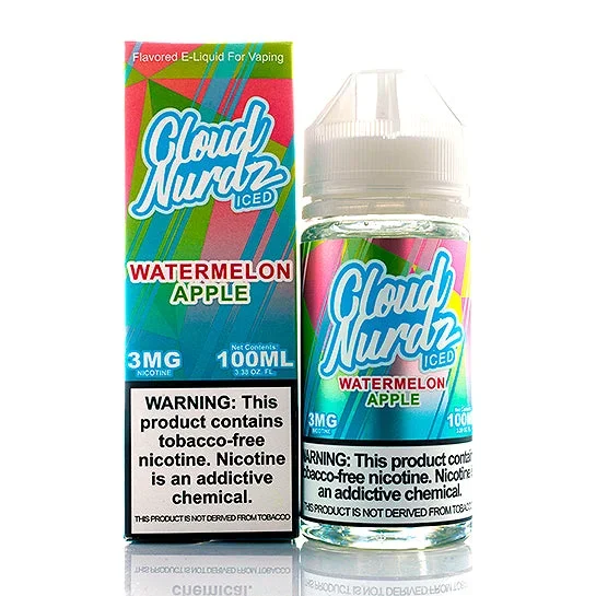 Watermelon Apple Iced – Cloud Nurdz E-Juice (100 ml)