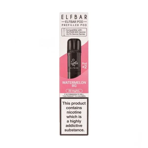 Watermelon BG Elf Bar 600 Prefilled Pods