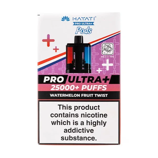 Watermelon Fruit Twist Pro Ultra Plus 25k Prefilled Pod + Refill by Hayati