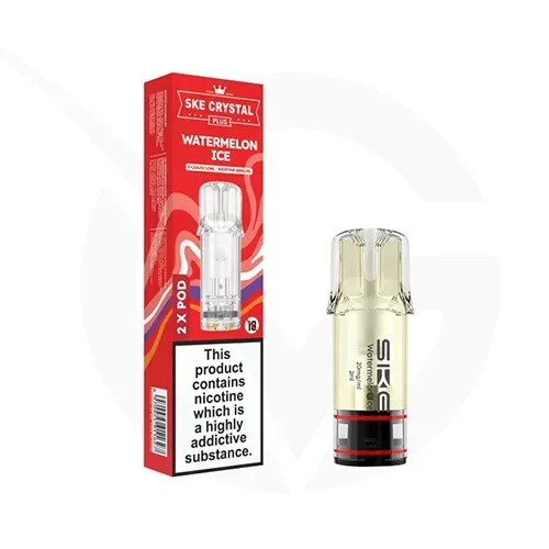 Watermelon Ice Crystal Plus Prefilled Pods by SKE – (2 x 2ml)-20mg
