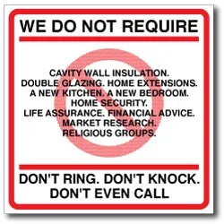 WE DO NOT REQUIRE CAVITY WALL INSULATION…