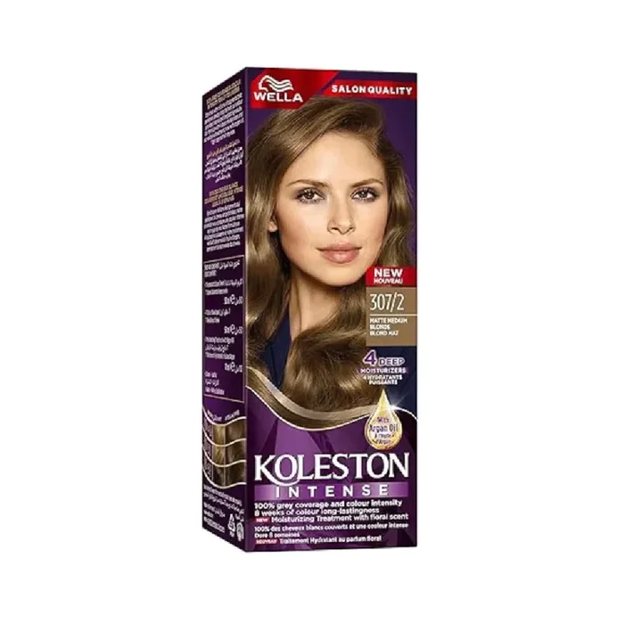 WELLA KOLESTON HAIR COLOR CREAM MATTE MEDIUM BLONDE 307/2 PC