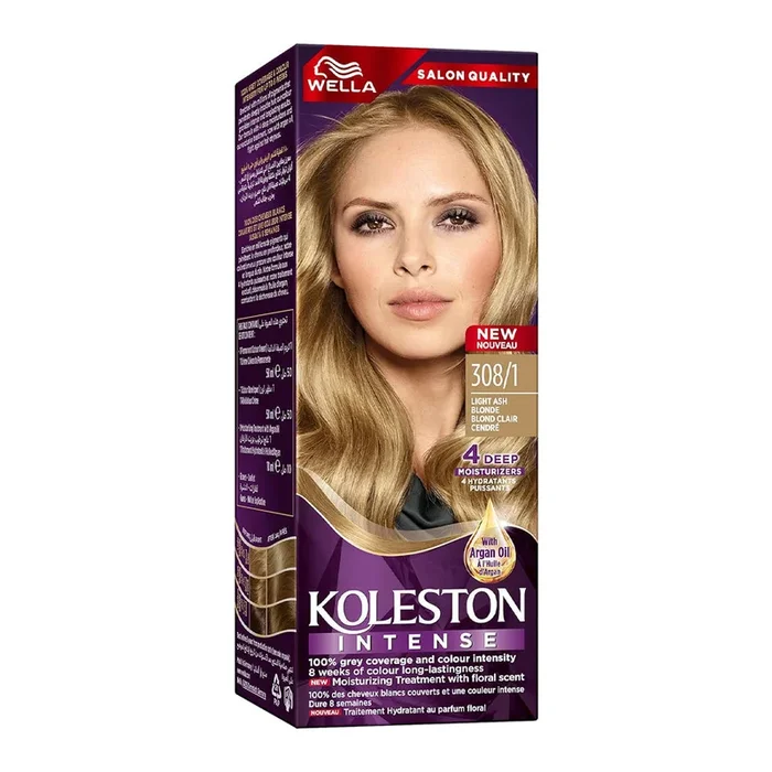 WELLA KOLESTON HAIR COLOUR CREME 308/1 LIGHT ASH BLONDE
