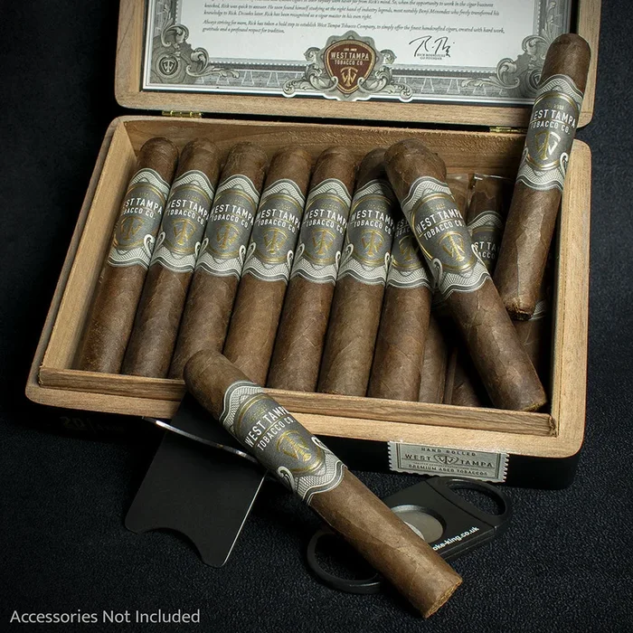 West Tampa Tobacco Co. Black Maduro Robusto Cigars – Box of 20