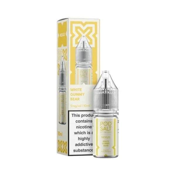 White Gummy Bear Nic Salt by Pod Salt Nexus. – 10ml
