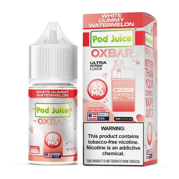 White Gummy Watermelon by Oxbar Pod Juice Edition Salts 30mL