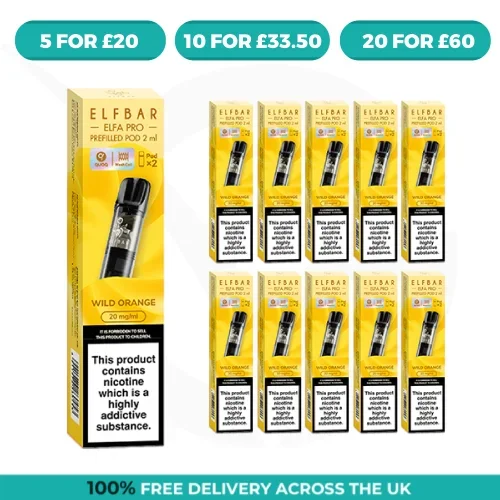 Wild Orange Elfa Pro Prefilled Pods by Elf Bar