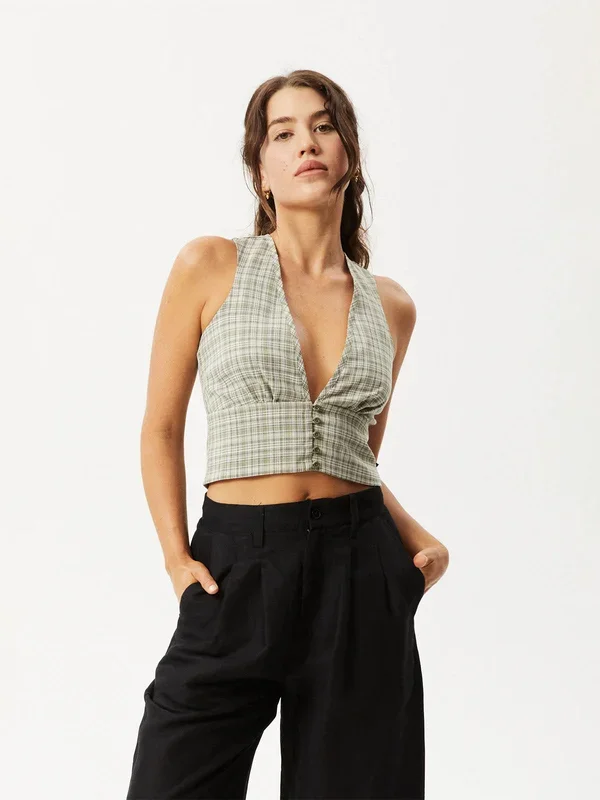 Willow Check – Recycled Top