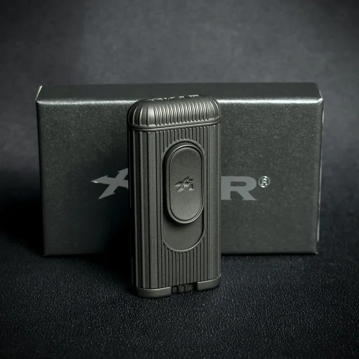 XiKar Hedron Hybrid Flame Cigar Lighter – Matte Black