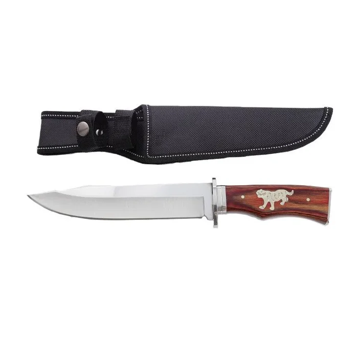 Xtreme – 12″ Jungle Stalker Bowie Knife – Tiger Inlay Edition