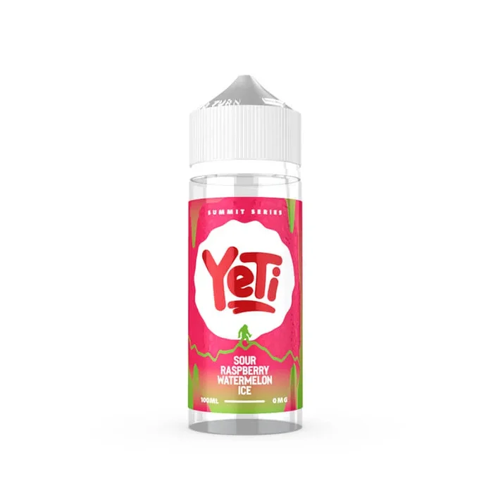 Yeti Summit Series Sour Raspberry Watermelon Ice 100ml Shortfill E-Liquid