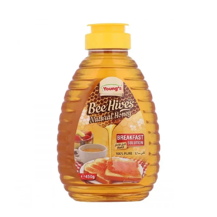 YOUNGS BEE HIVES HONEY BOTTLE 450 GM