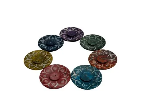 ZenN – Seven Chakras Colours w/ Engraved Lotus Ash Catcher