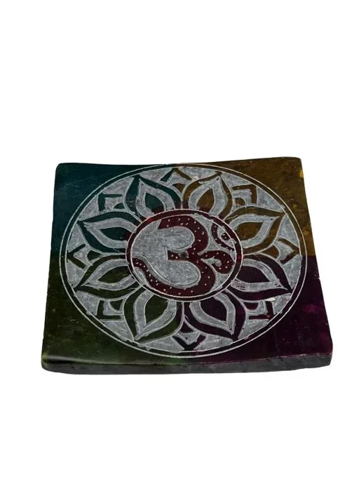 ZenN – Square Catcher w/ Engraved Om In Lotus Ash Catcher