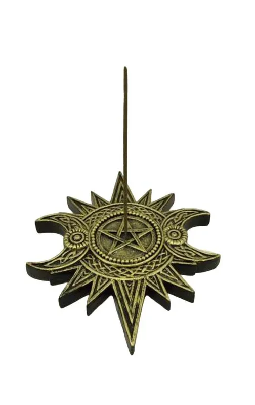 ZenN – Triple Moon Within Star Incense Burner