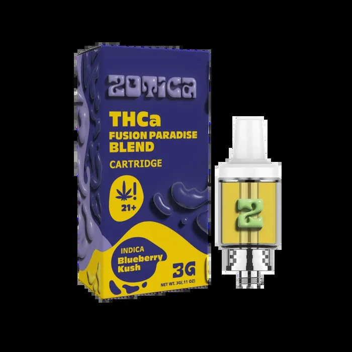 Zotica Paradise Blend Blueberry Kush THC-A Cartridge – 3000mg