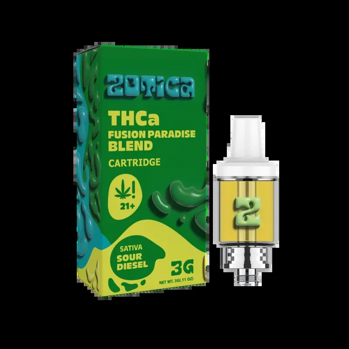 Zotica Paradise Blend Sour Diesel THC-A Cartridge – 3000mg
